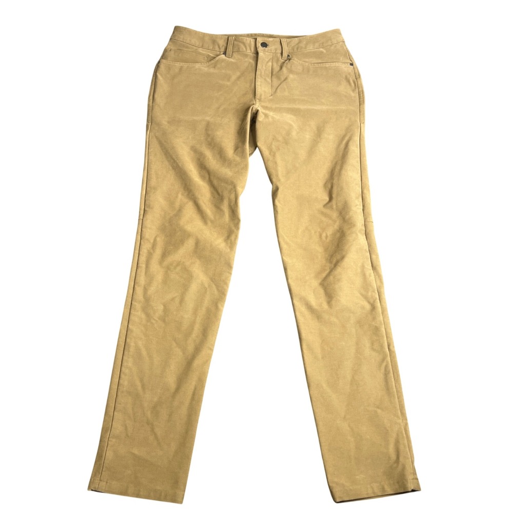 Lululemon ABC Slim-Fit Pant Size 32 Utilitech M5ABOS Tan Khaki
